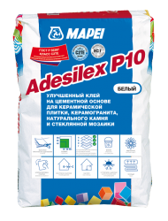 Белый цементный клей ADESILEX P10 для мозаики